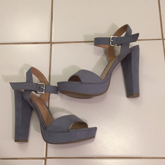 *BOGO 50%*Lauren Conrad light blue strappy heels - Picture 2 of 4